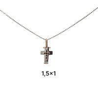 Charm Cianfrone Gioielli Man in Gold Diamante Black 0.03 Ct CHOR-3-198 - CHOR-3-198